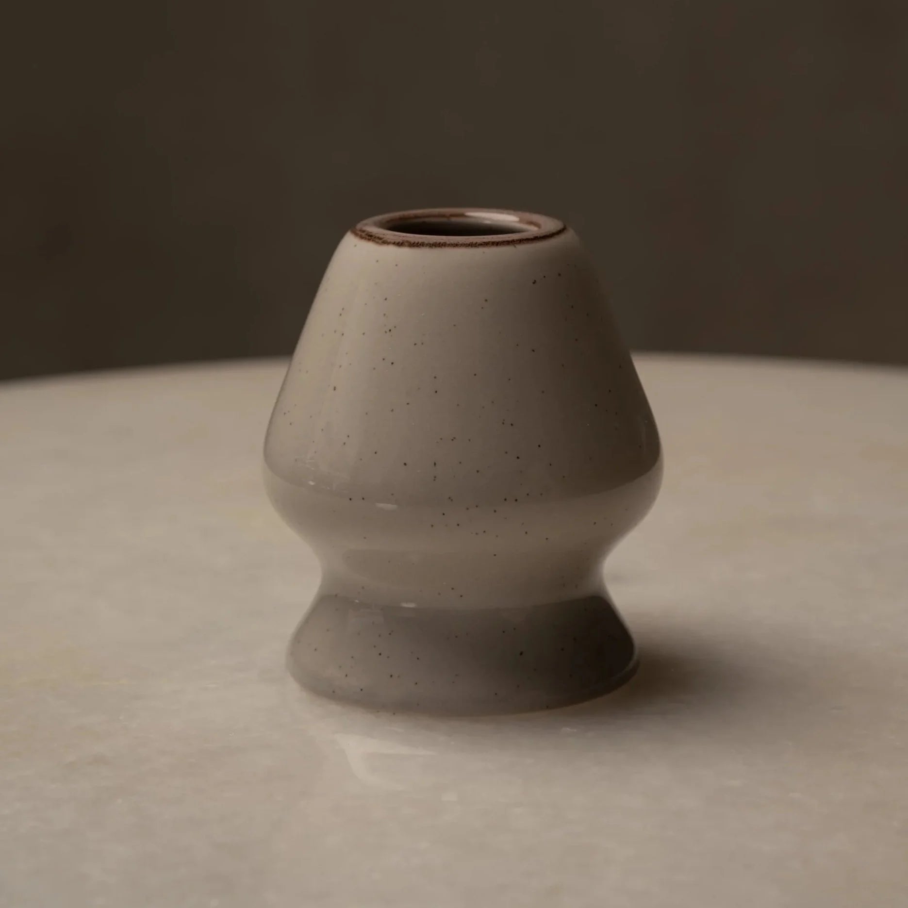 Kiln-Fired Ceramic Whisk Stand